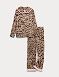 Leopard Print Satin Pyjamas (3-16 Yrs)