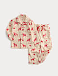 Pure Cotton Horse Print Pyjamas (1-10 Yrs)