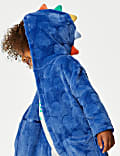 Fleece Dinosaur Novelty Dressing Gown (1-7 Yrs)