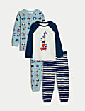 Lot de 2&nbsp;pyjamas 100&nbsp;% coton à motif véhicules (du 1 au 8&nbsp;ans)
