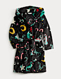 Fleece Star Graphic Dressing Gown (1-8 Yrs)