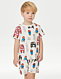Zuiver katoenen Paddington™-pyjama met wafelpatroon (1-7 jaar)