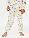 Waffle Landmark Print Pyjamas (1-8 Yrs)