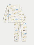 Waffle Landmark Print Pyjamas (1-8 Yrs)