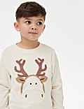 Reindeer Waffle Christmas Pyjamas (1-8 Yrs)