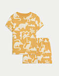 Pure Cotton Dinosaur Short Pyjamas (1-3 Yrs)