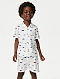 Pure Cotton Car Pyjamas (1-8 Yrs)