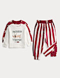 2pk Cotton Rich Christmas Dachshund Pyjama Sets (1-8 Yrs)