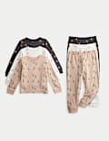 3pk Pure Cotton Printed Pyjama Sets (1-8 Yrs)