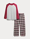Pure Cotton Checked Pyjamas (3-16 Yrs)