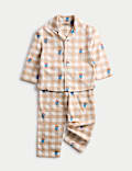 Pure Cotton Checked Paddington™ Pyjamas (1-8 Yrs)