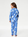Pyjama 100&nbsp;% coton fleuri (du 1&nbsp;au 8&nbsp;ans)