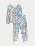 Pyjama 100 % coton fleuri (du 12 mois au 16 ans)