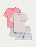 2 Pak Set Piyama Katun Murni (1-8 Thn)