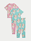 2pk Pure Cotton Bunny Pyjama Sets (1-8 Yrs)
