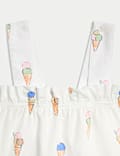 Pure Cotton Ice Cream Print Pyjamas (1-8 Yrs)