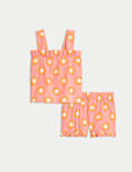 Pure Cotton Sun Print Pyjamas (1-8 Yrs)