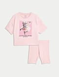 Cotton Rich Ballet Cat Pyjamas (1-8 Yrs)