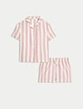Kids' Pure Cotton Striped Pyjamas (9 Mths - 10 Yrs)