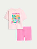 Pyjama en coton à motif tropical (du 1 au 8 ans)