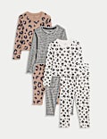 3pk Animal Print Pyjama Set (1-8 Yrs)