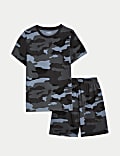 Pure Cotton Camouflage Pyjamas (7-14 Yrs)