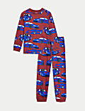 Pijama 100&nbsp;% algodón con diseño de coches (1-14&nbsp;años)