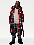 Checked Hooded Dressing Gown (1-16 Yrs)