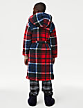 Checked Hooded Dressing Gown (1-16 Yrs)