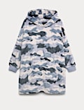 Sweat à capuche coupe extra-large en polaire à motif camouflage (du 3 au 16 ans)