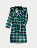 Fleece Checked Dressing Gown (1-16 Yrs)