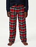 Comfortabele geruite pyjama met wafelstructuur (1-16 jaar)