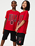 Pyjama 100&nbsp;% coton à motif NBA Chicago Bulls (du&nbsp;6 au 16&nbsp;ans)