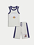 NBA Pure Cotton LA Lakers Pyjamas (6-16 Yrs)