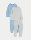 Lot de 2&nbsp;pyjamas 100&nbsp;% coton (du 6&nbsp;au 16&nbsp;ans)