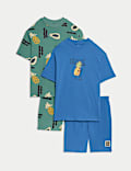 Lot de 2&nbsp;ensembles pyjamas 100&nbsp;% coton à motif ananas (du 1&nbsp;au 16&nbsp;ans)