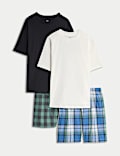 Pure Cotton Checked Pyjamas (6-16 Yrs)