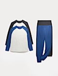 2pk Raglan Pyjama Sets (6-16 Yrs)