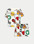 Pure Cotton NBA™ Short Pyjamas (3-16 Yrs)