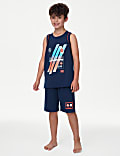 Pijama 100% algodón de SmileyWorld™ de baloncesto (6-16&nbsp;años)