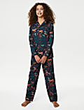Pijama infantil familiar navideño con diseño de animales de la selva (1-16&nbsp;años)