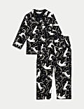 Pure Cotton Mini Me Cat Print Pyjamas (1-16 Yrs)