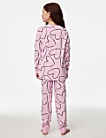 Fleece Heart Pyjamas (1-16 Yrs)