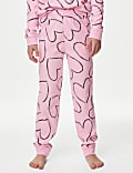 Fleece Heart Pyjamas (1-16 Yrs)