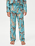 Kids' Zebra & Cheetah Family Christmas Pyjama Set (1-16 Yrs)