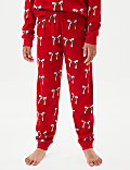 Christmas Fleece Bow Pyjamas (1-16 Yrs)