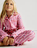 Pure Cotton Candy Cane Family Christmas Pyjamas (1-16 Yrs)