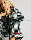 Pure Cotton Family Christmas Gingham Pyjamas (1-16 Yrs)