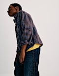 Pure Cotton Micro Check Shirt (6-16 Yrs)