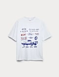 Pure Cotton Ford Graphic T-Shirt (6-16 Yrs)